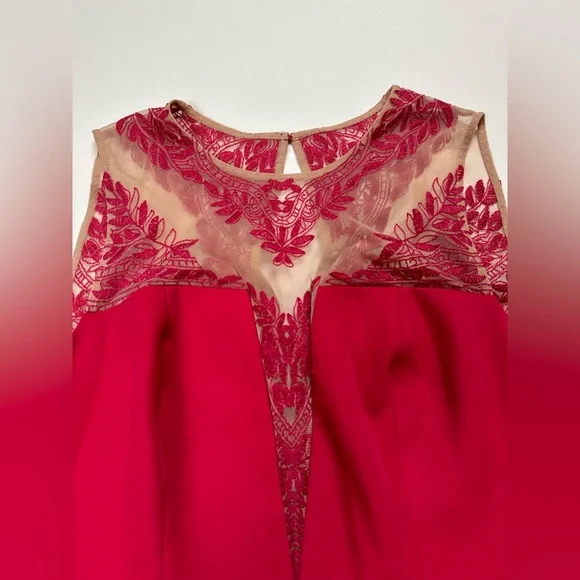 BCBGmaxazria Kinsley pink Turkish Rose asymmetrical mini dress. Size 6 - Picture 4 of 11